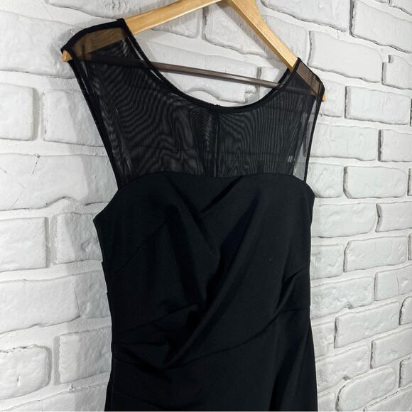 NWT Vera Wang Black Formal Dress Size 6 - Picture 9 of 11